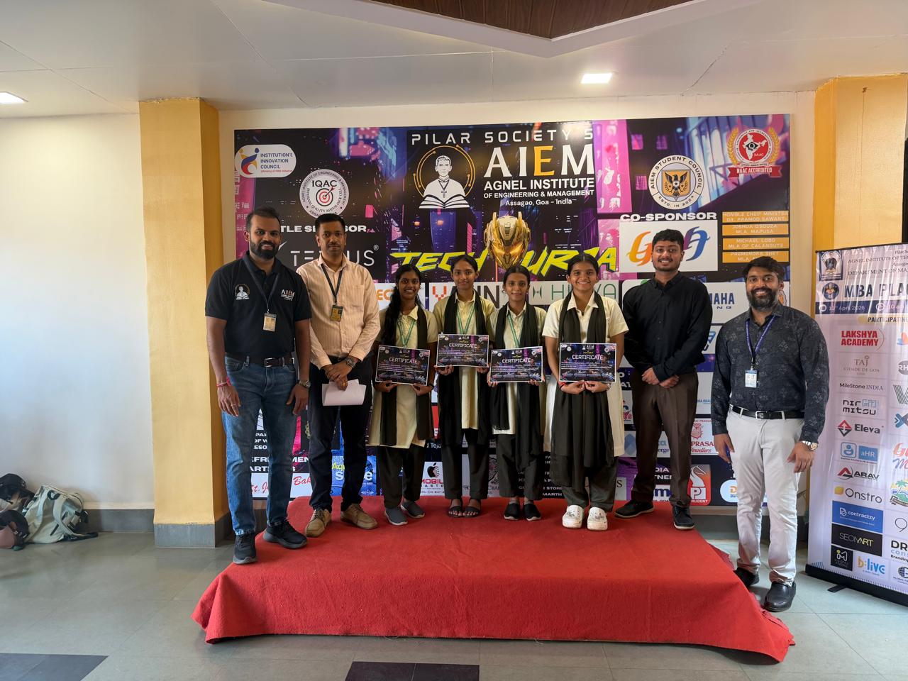 DCT's Vasantrao Dempo HSS won at Tech Urja 2026 Event