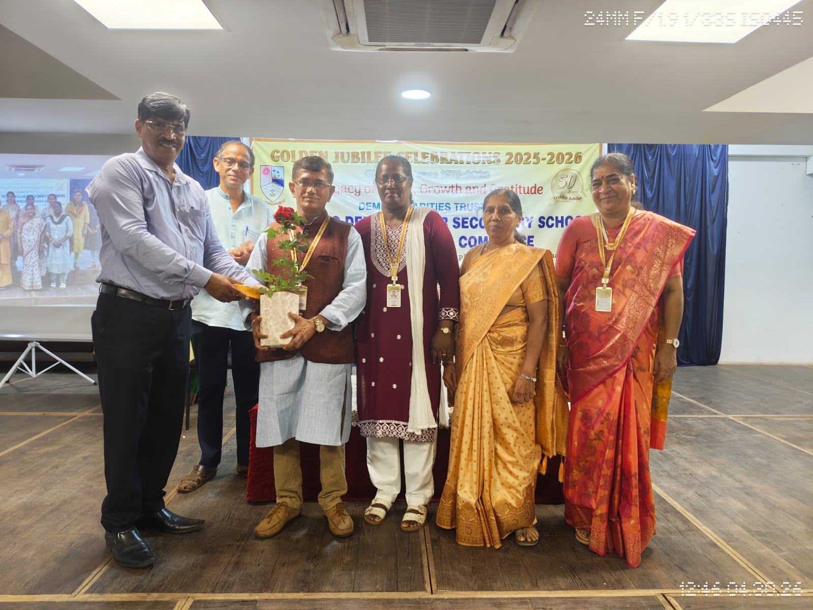 DCT's Vasantrao Dempo HSS bids Farewell to Staff members